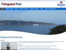 Tablet Screenshot of fishguardport.com